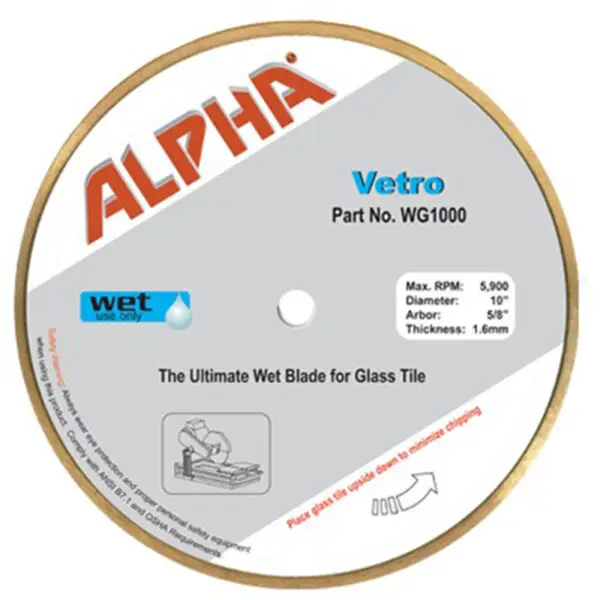 Alpha Vetro 7" Glass Blade (SKU 13126)