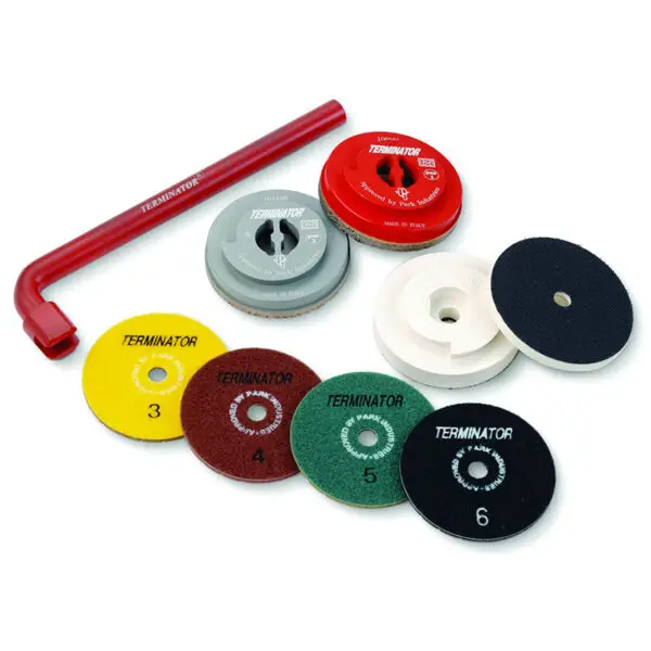 Terminator 5-Step 4" Zoom Metal Snail Lock Grinding Wheel-#1(Coarse) (SKU 24415)