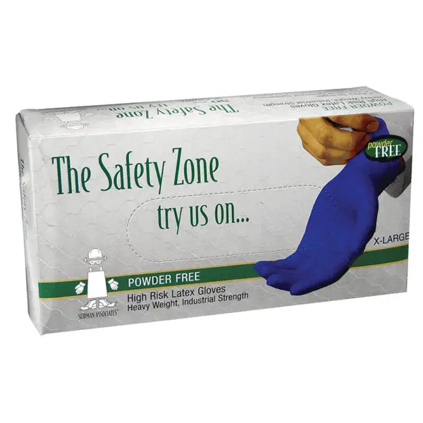 Blue Heavy Duty Textured  Disposable Gloves