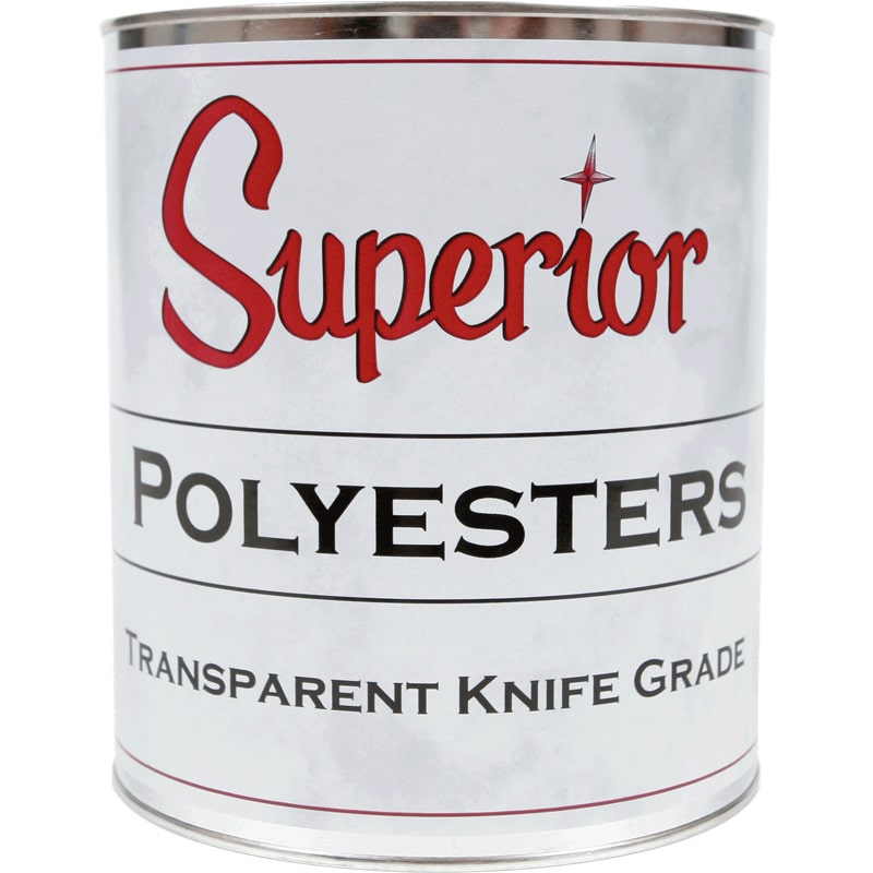 Superior Polyester Transparent Knife Grade Gallon (SKU 29193) Stone Boss